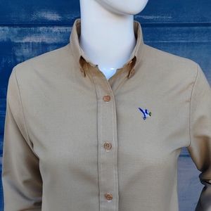 MANDY Vintage Ladies Cotton Blend Blouse/Shirt w/Hand Sewn Crest* (Shoulder)